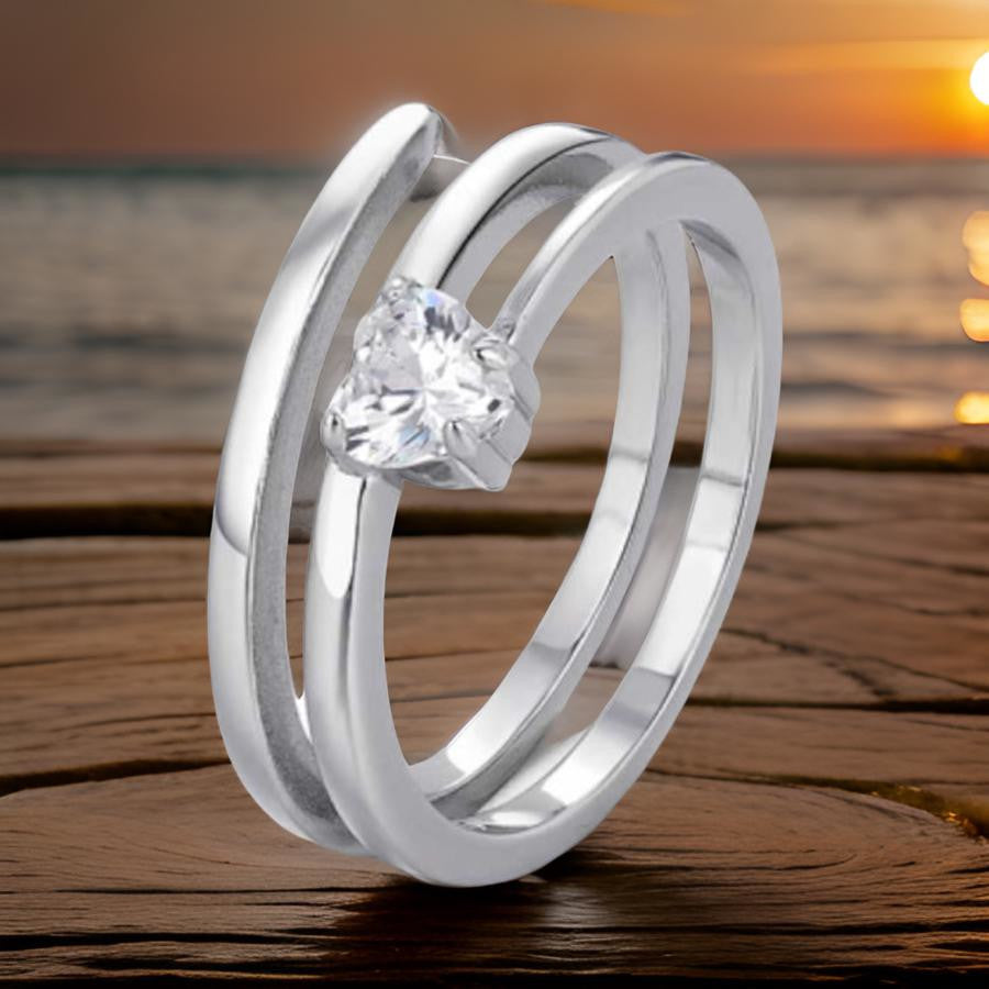 Meilé Silver Ring