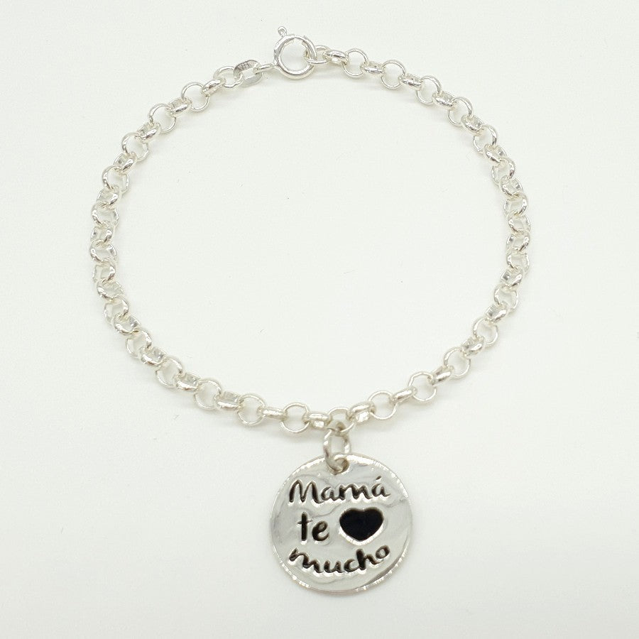 Colgante o Pulsera Tôle Mother de Plata