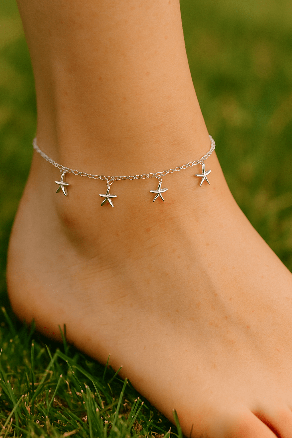 SILVER STAR ANKLET