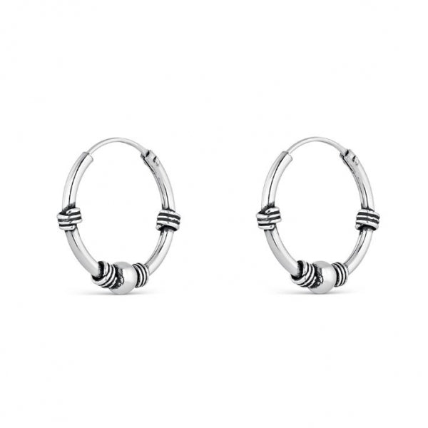 PENDIENTES DE PLATA BALI