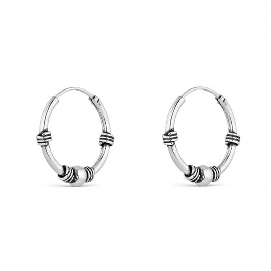 PENDIENTES DE PLATA BALI