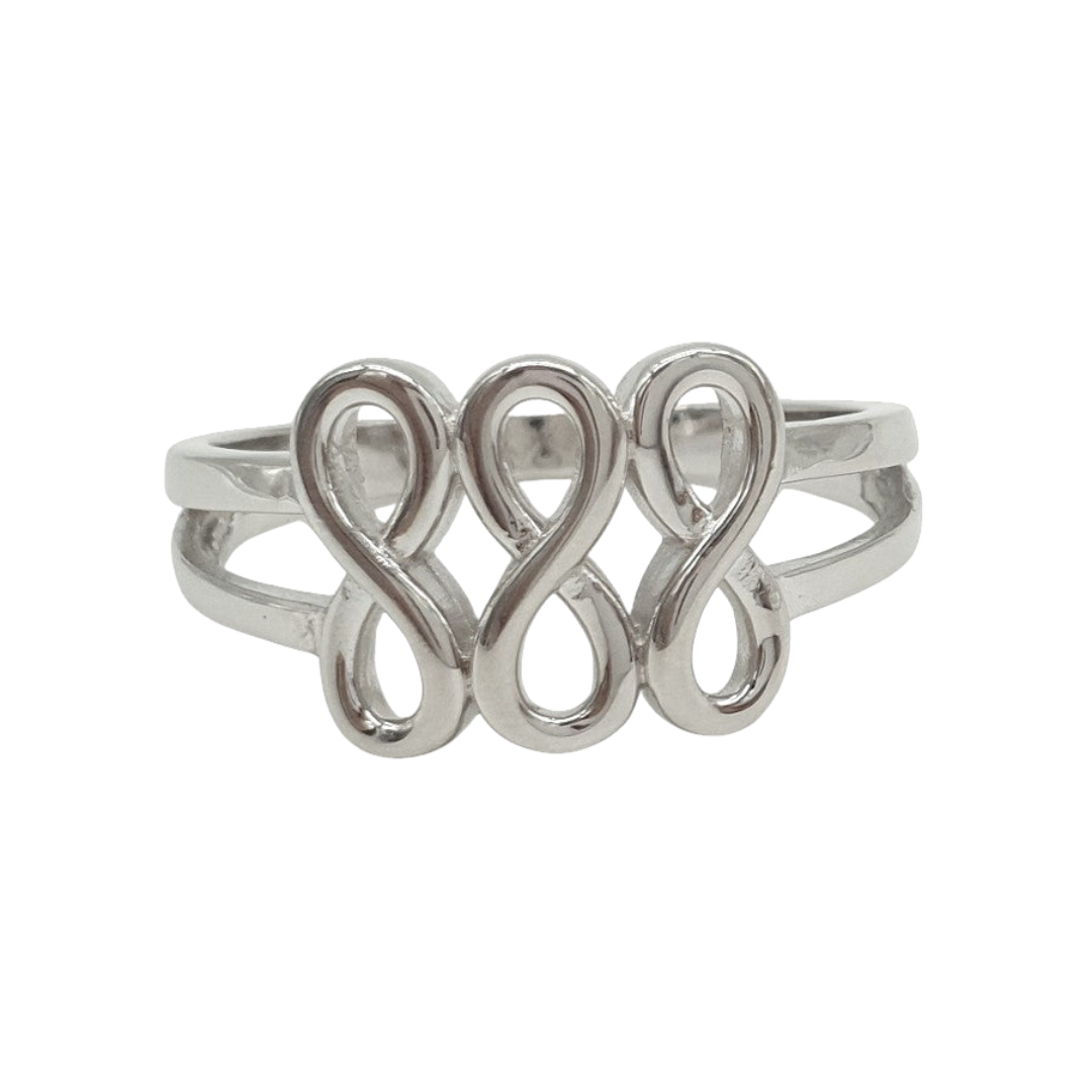 Silver Dreifach Ring