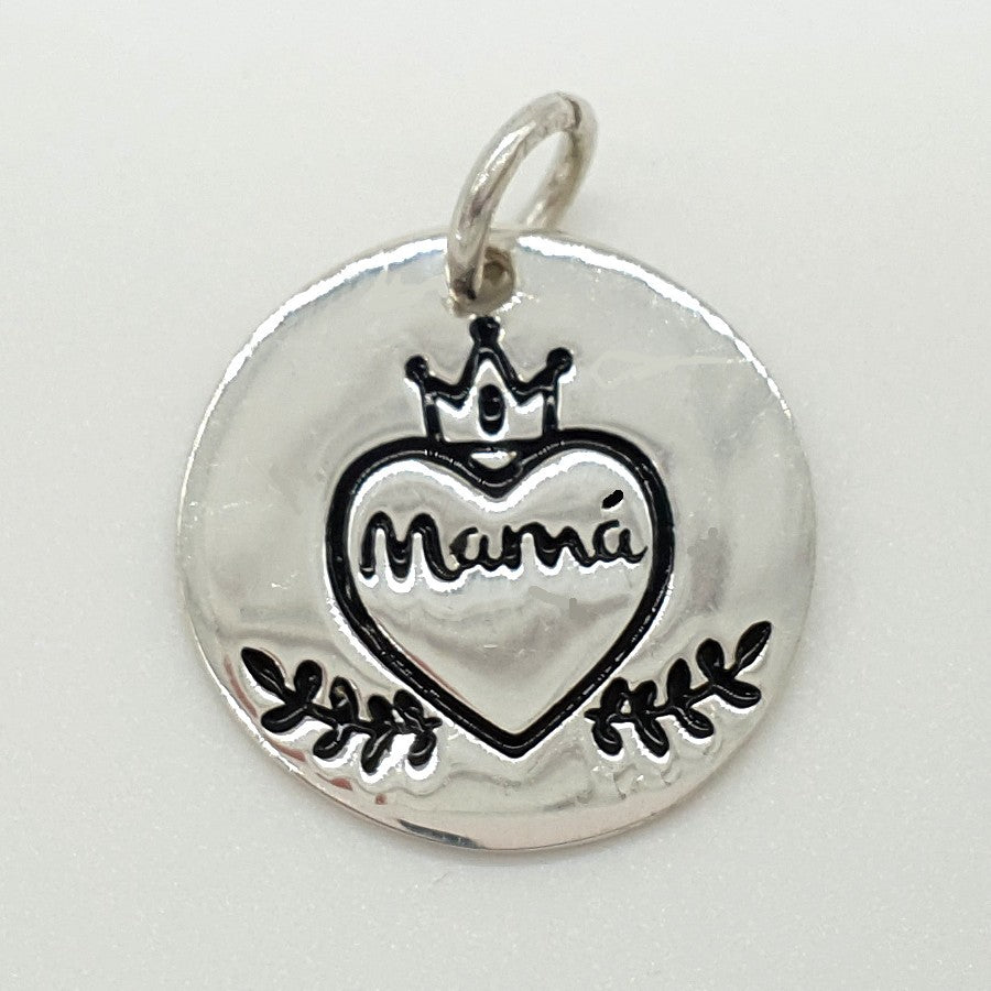 Tôle Mum Silver Pendant or Bracelet