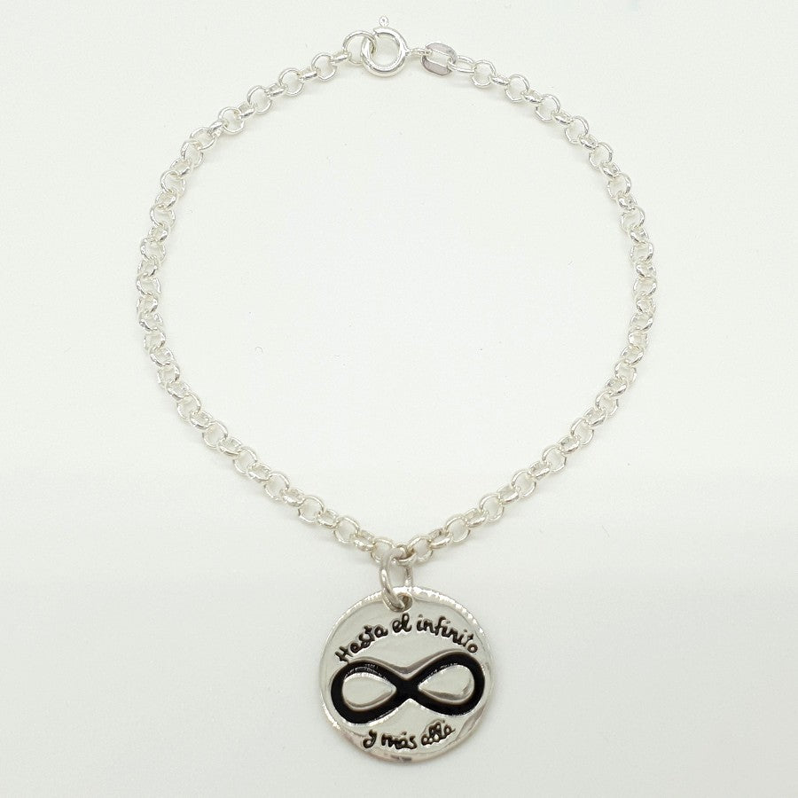 Colgante o Pulsera Tôle Infinito de Plata