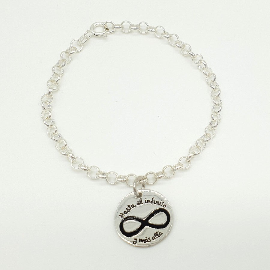 Colgante o Pulsera Tôle Infinito de Plata