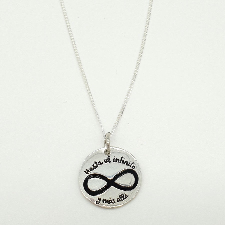 Infinity Tôle Silver Pendant or Bracelet