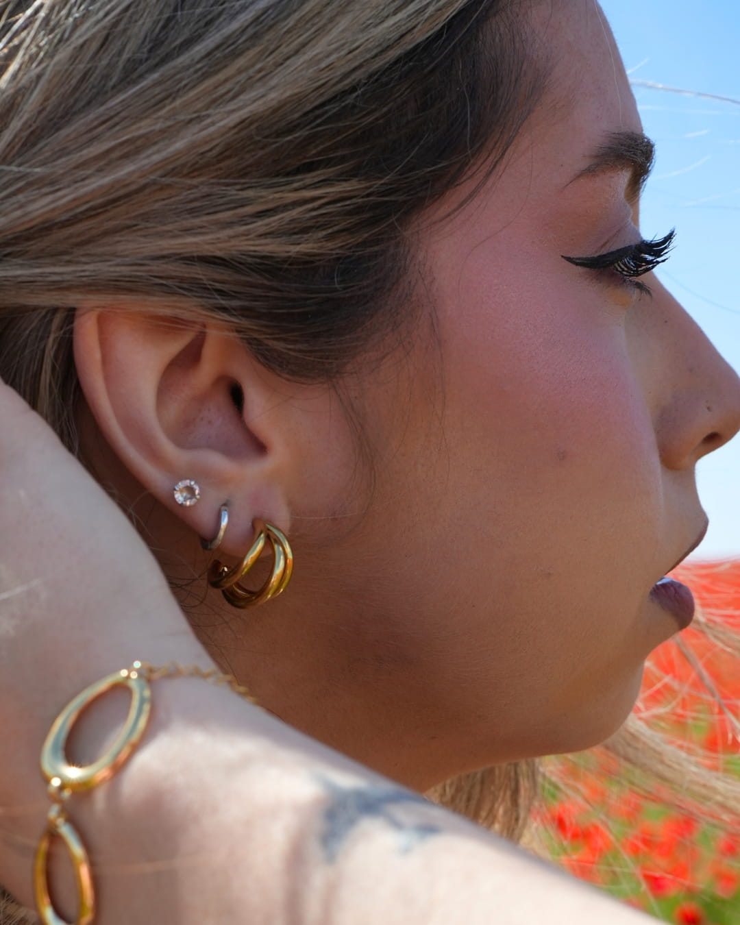 Pendientes Tubos