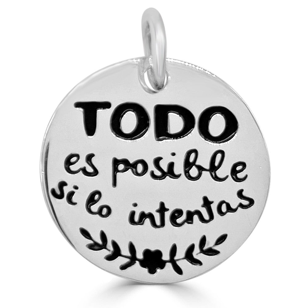 Tôle Everything is Possible Silver Pendant or Bracelet