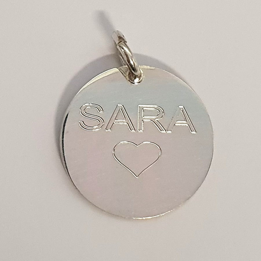 Chapa personalizable con grabado